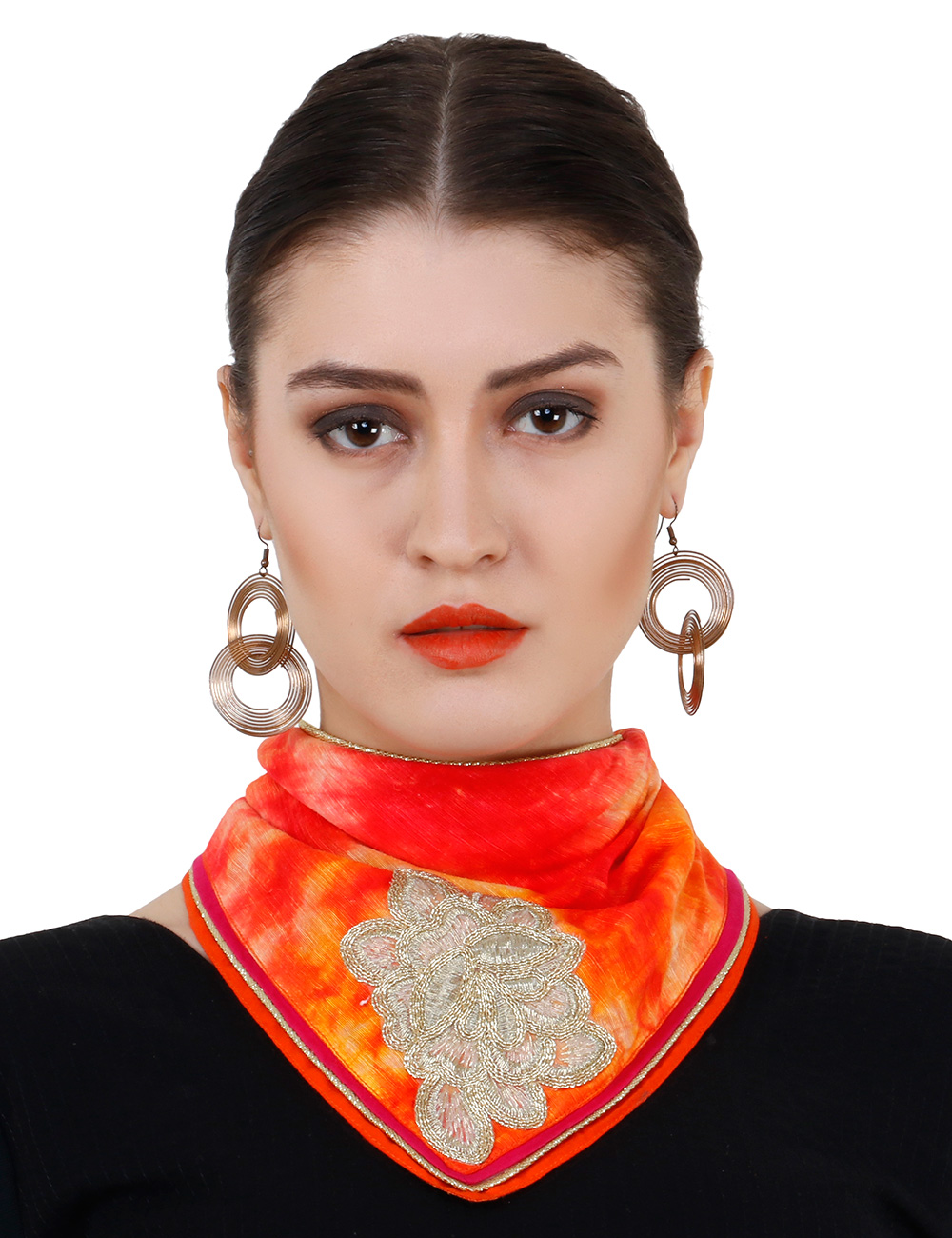 Buy Safari Beaded Scarf Necklace in Beige Online in India - Etsy
