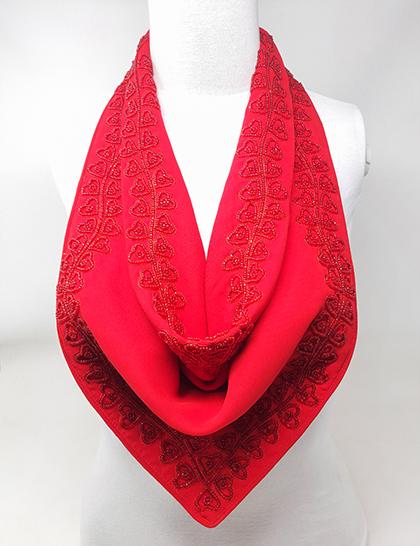 red-georgette-hand-beaded-vday-s-magnetic-scarf